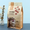 Color-printed plastic zipper self-sealing stand-up bags for pet food, eight-sided sealed cat food and dog food bags with printed logos details Picture